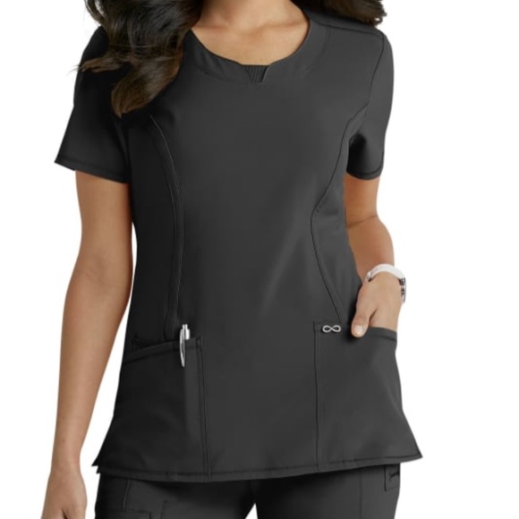 Cherokee Infinity Round Neck Scrub Top - Picture 1 of 2